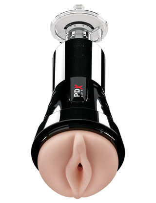 Pipedream - PDX Elite - Cock Compressor Vibrating Stroker   - Light/Black