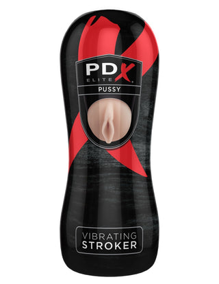Pipedream - PDX Elite - Vibrating Pussy Stroker  - Light/Black