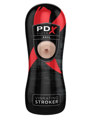 Pipedream - PDX Elite - Vibrating Anal Stroker  - Light/Black