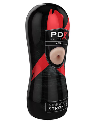 Pipedream - PDX Elite - Vibrating Anal Stroker  - Light/Black