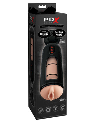 Pipedream - PDX Elite - Vibrating Mega Milker  - Light/Black