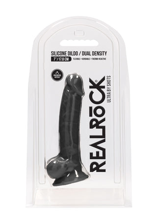 Real Rock Silicone Dildo With Balls