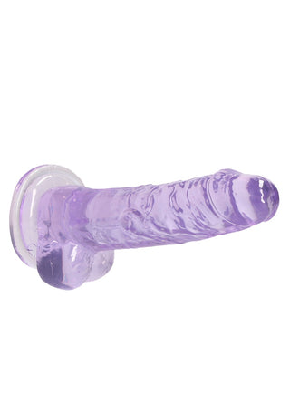 Real Rock Crystal Clear Realistic Dildo With Balls