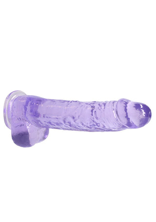 Real Rock Crystal Clear Realistic Dildo With Balls