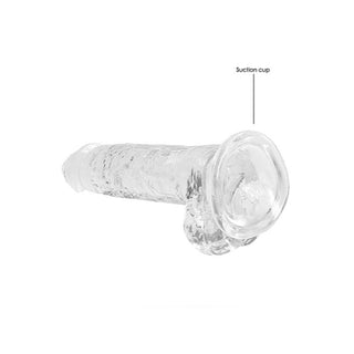 Real Rock Crystal Clear Realistic Dildo With Balls