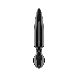 Satisfyer Triple Crystal 1 Glass Dildo - Black