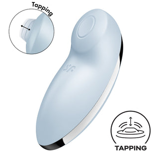 Satisfyer Tap & Climax 2 - Light Blue