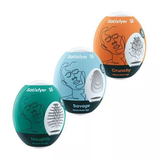 Satisfyer 3er Set Naughty  Savage  Crunchy - Assorted