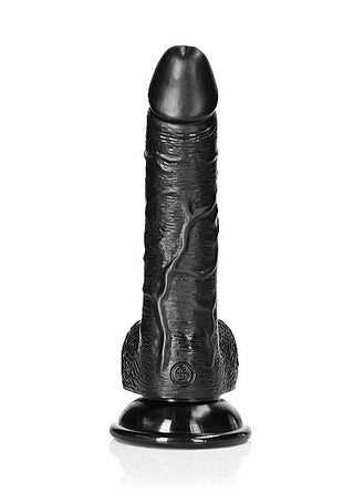 Real Rock - Curved Realistic Dildo & Balls with Suction Cup