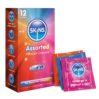 Skins Condoms Assorted 12 Pack - - D&R NAT UT