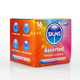 Skins Condoms Assorted Cube 16 Pack - D&R NAT UT - International 1