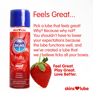 Skins Strawberry Water Based Lubricant