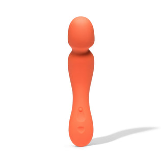 DAME - Min  Mini Wand Vibrator - Papaya