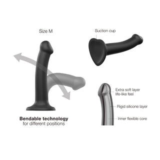Strap On Me - Semi-Realistic Dual Density Bendable Dildo
