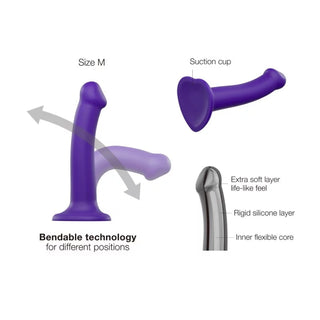 Strap On Me - Semi-Realistic Dual Density Bendable Dildo