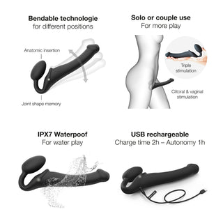 Strap On Me - Vibrating Bendable Strap-On