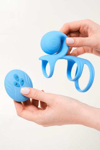 SVibe Snail JOVI ARC Couples Ring - Blue Haze